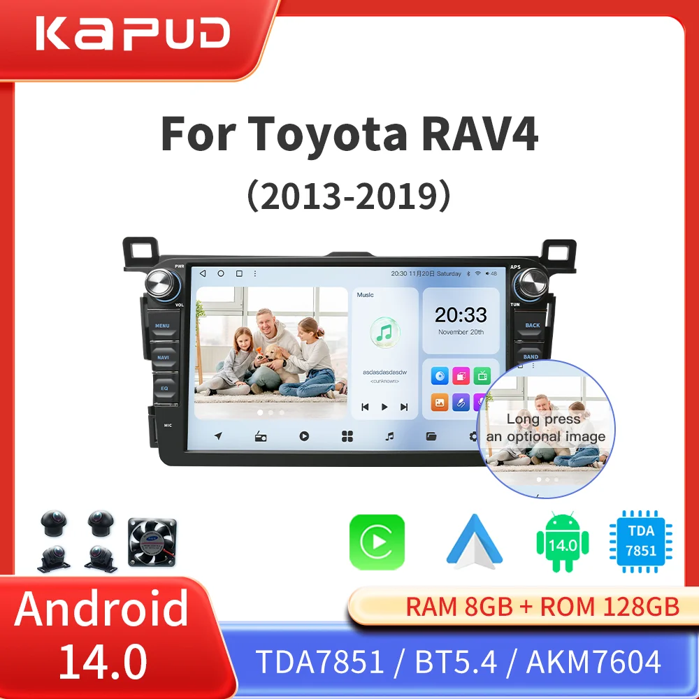 Kapud 8″ Android 14 2 Din Car Multimedia Radio For Toyota RAV4 RAV 4 XA40 2013-2019 RHD LHD CarPlay Auto WIfi 360 Camera BT SWC
Kapud 8″ Android 14 2 Din Car Multimedia Radio For Toyota RAV4 RAV 4 XA40 2013-2019 RHD LHD CarPlay Auto WIfi 360 Camera BT SWC