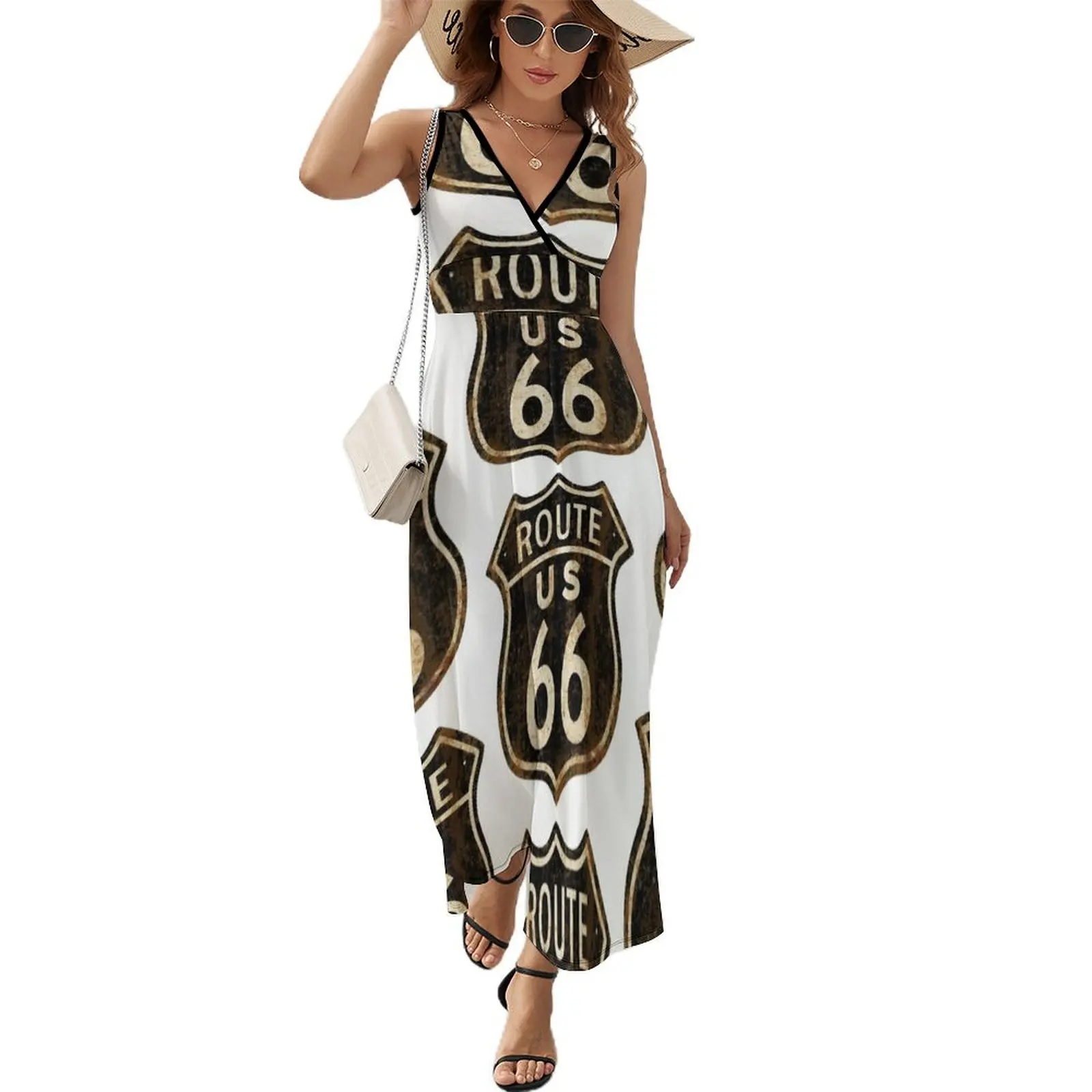 Vintage Route 66 Sleeveless Dress summer dresses for women 2024 Womens dresses
Vintage Route 66 Sleeveless Dress summer dresses for women 2024 Womens dresses