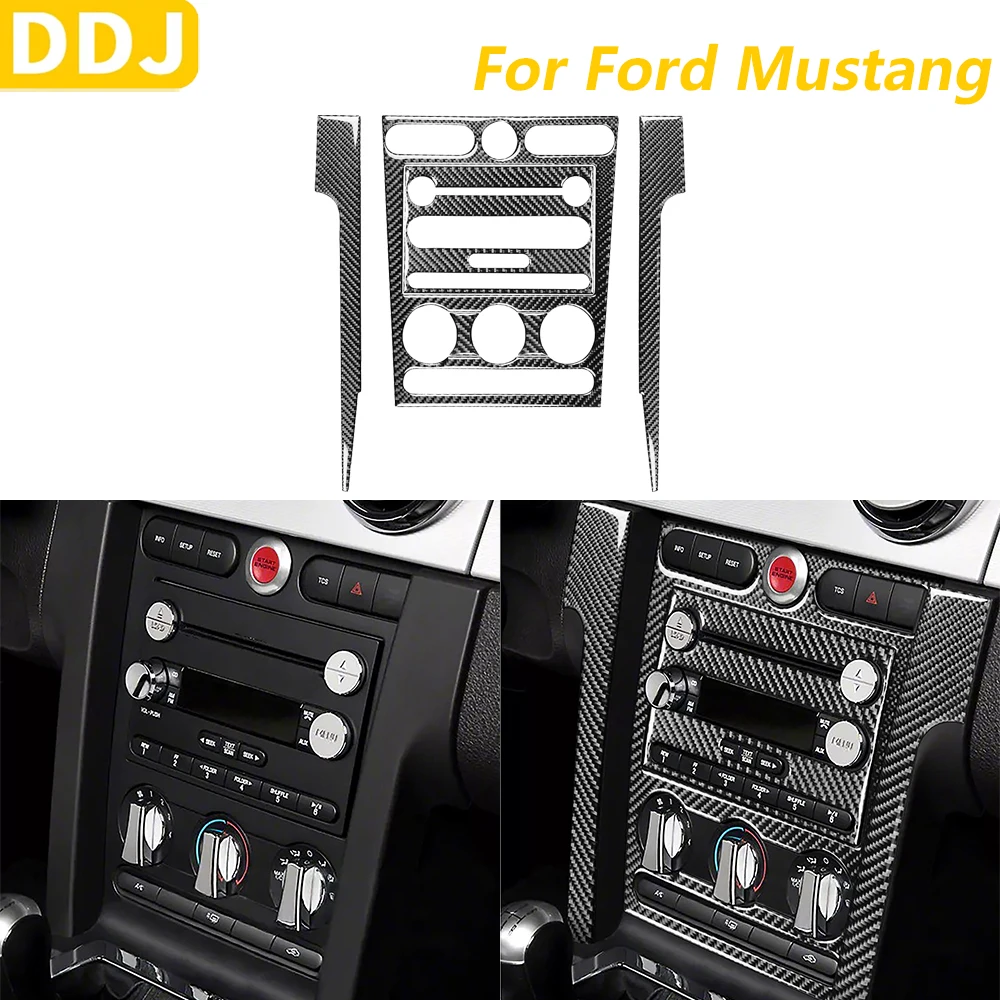 For Ford Mustang 2005-2009 Real Carbon Fiber Center Console Instrument Radio CD AC Panel Set Trim Cover Car Accessories Sticker
For Ford Mustang 2005-2009 Real Carbon Fiber Center Console Instrument Radio CD AC Panel Set Trim Cover Car Accessories Sticker
