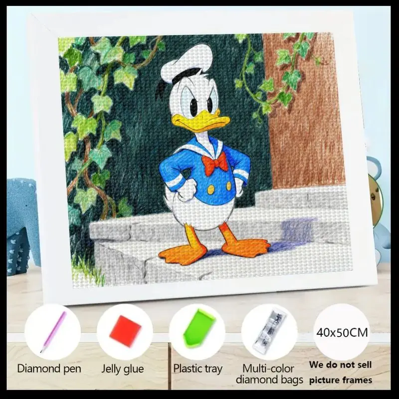 1 шт. Disney Donald Duck 5D набор для алмазной живописи, полная дрель DIY персонаж мультфильма алмазный художественный набор, милый классический большой драгоценный камень со стразами
1 шт. Disney Donald Duck 5D набор для алмазной живописи, полная дрель DIY персонаж мультфильма алмазный художественный набор, милый классический большой драгоценный камень со стразами
