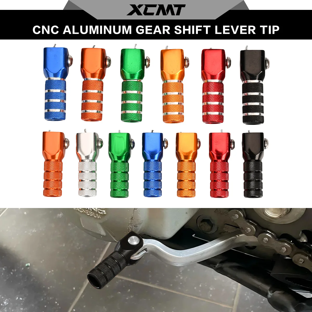 CNC Billet Gear Shifter Shift Lever Tip Replacement For SX SXF EXC EXCF XCW XCF SMR CRF YZF WRF KXF KLX RMZ MX Enduro
CNC Billet Gear Shifter Shift Lever Tip Replacement For SX SXF EXC EXCF XCW XCF SMR CRF YZF WRF KXF KLX RMZ MX Enduro