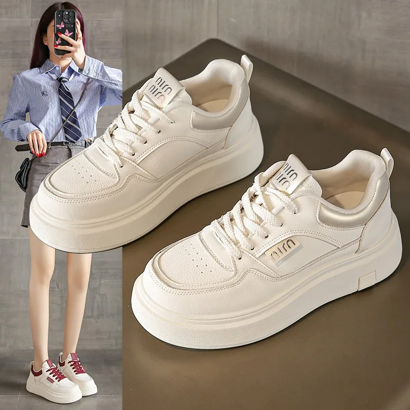 Korean Style Thick-Soled White Sneakers Fashion Simple Versatile Loafers Breathable Wear-resistant Casual Women's Shoes
Korean Style Thick-Soled White Sneakers Fashion Simple Versatile Loafers Breathable Wear-resistant Casual Women's Shoes