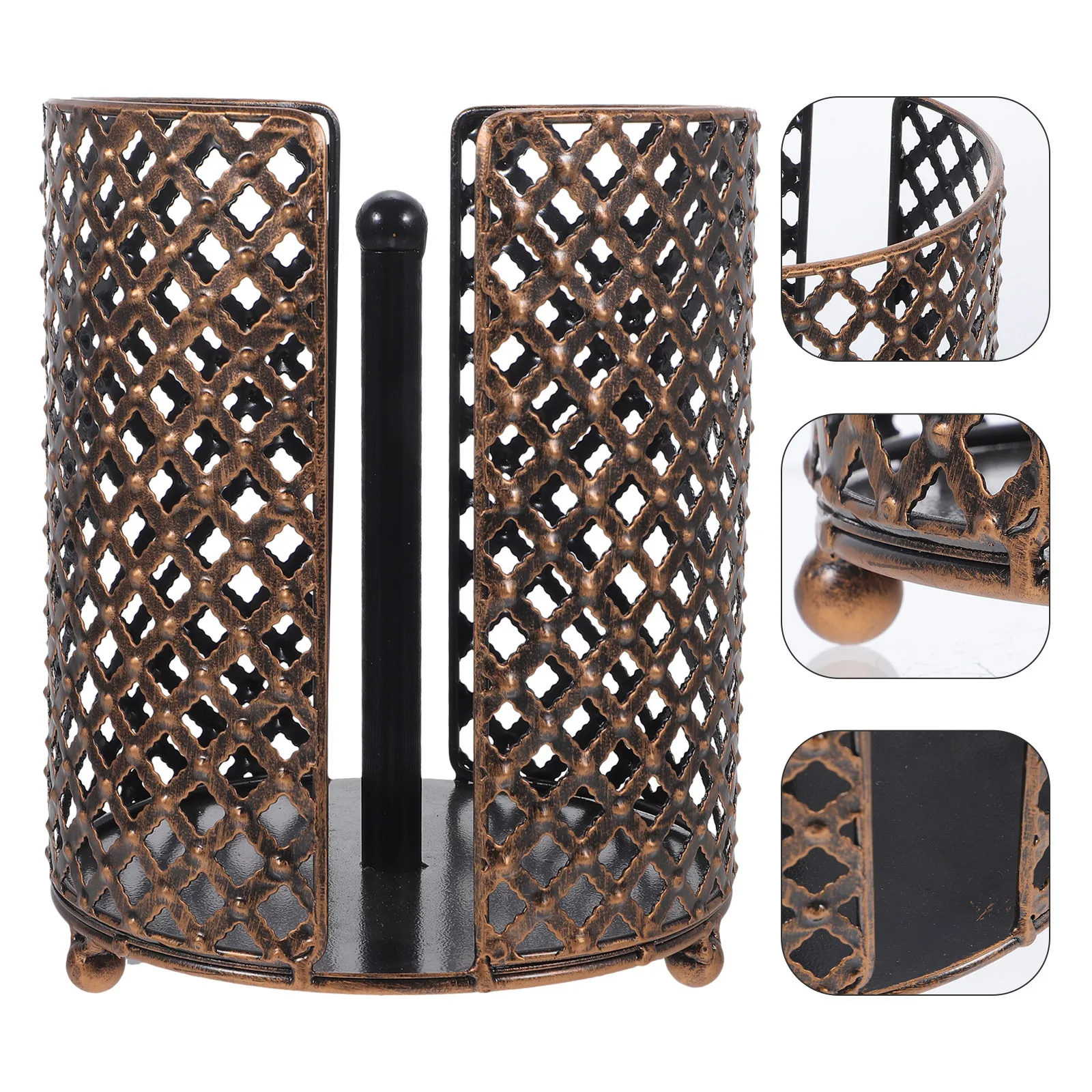 Iron Roll Paper Holder Desktop Bathroom Kitchen Paper Towel Rack No Drilling Space Saving Tissue Storage Shelf Vertical Design
Iron Roll Paper Holder Desktop Bathroom Kitchen Paper Towel Rack No Drilling Space Saving Tissue Storage Shelf Vertical Design