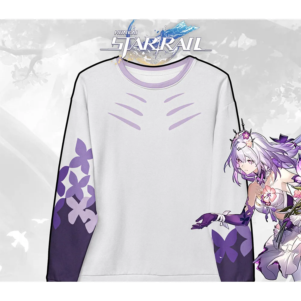 Мужская и женская одежда, игра Honkai Star Rail, толстовки с круглым вырезом для косплея, повседневные свободные пуловеры с длинными рукавами и графикой, унисекс, 3D принт
Мужская и женская одежда, игра Honkai Star Rail, толстовки с круглым вырезом для косплея, повседневные свободные пуловеры с длинными рукавами и графикой, унисекс, 3D принт