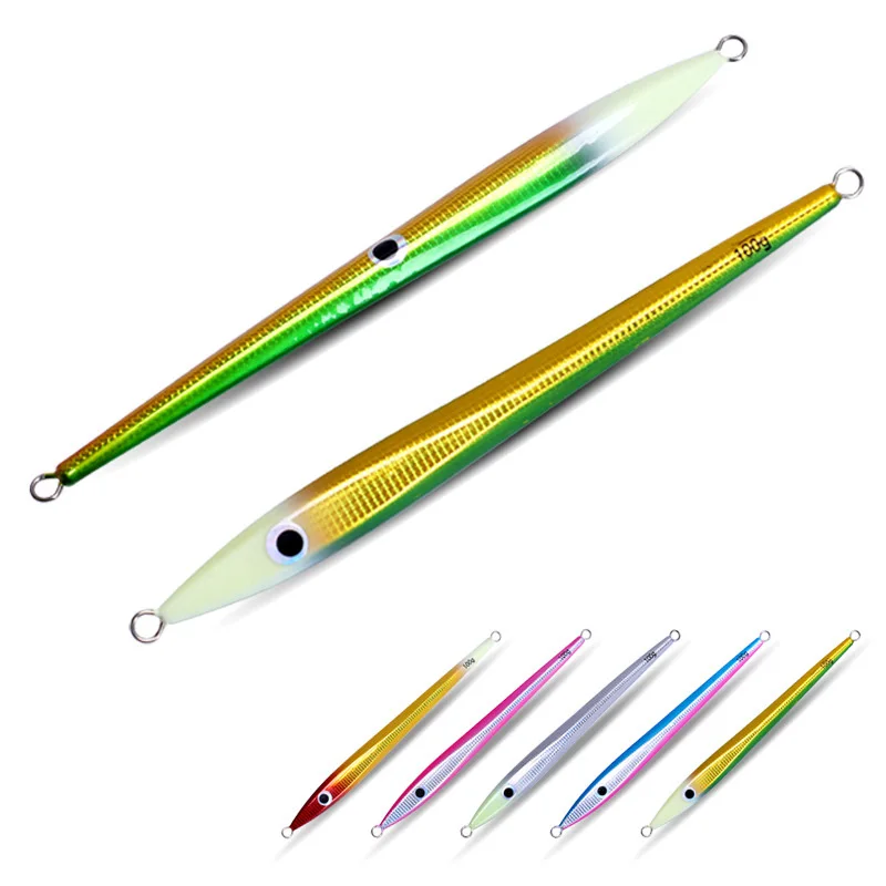 Fast Jig 60g80g100g120g Saltwater Long Blade Metal Jig, Quick-Sinking with Sharp Assist Hook for Deep Sea Boat Fishing
Fast Jig 60g80g100g120g Saltwater Long Blade Metal Jig, Quick-Sinking with Sharp Assist Hook for Deep Sea Boat Fishing
