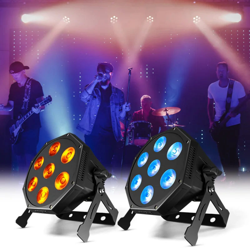 7 RGBLAC Plastic Flat Par Lights LED 6-in-1 Dye Par Lights for Bars, KTVs, Weddings, Stage Lighting
7 RGBLAC Plastic Flat Par Lights LED 6-in-1 Dye Par Lights for Bars, KTVs, Weddings, Stage Lighting