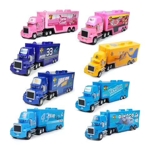 Pixar Cars Truck Strip Weathers Model Car 1/55 Die Casting Cruze Ramirez Container Trucks Racing Toys Children's Birthday Gifts