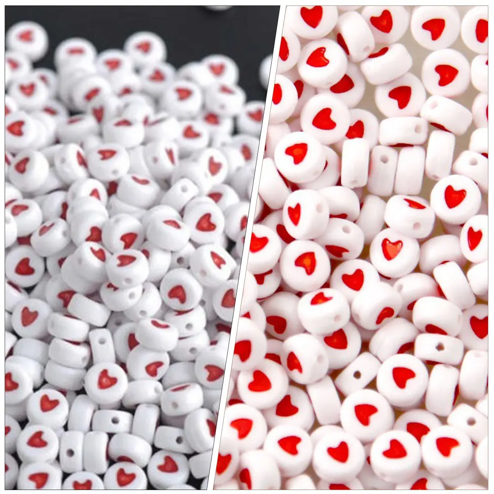 500 Pcs Round Bead String Acrylic Loose Heart Beads Jewelry Necklace DIY Craft Charms Making Bracelet
500 Pcs Round Bead String Acrylic Loose Heart Beads Jewelry Necklace DIY Craft Charms Making Bracelet
