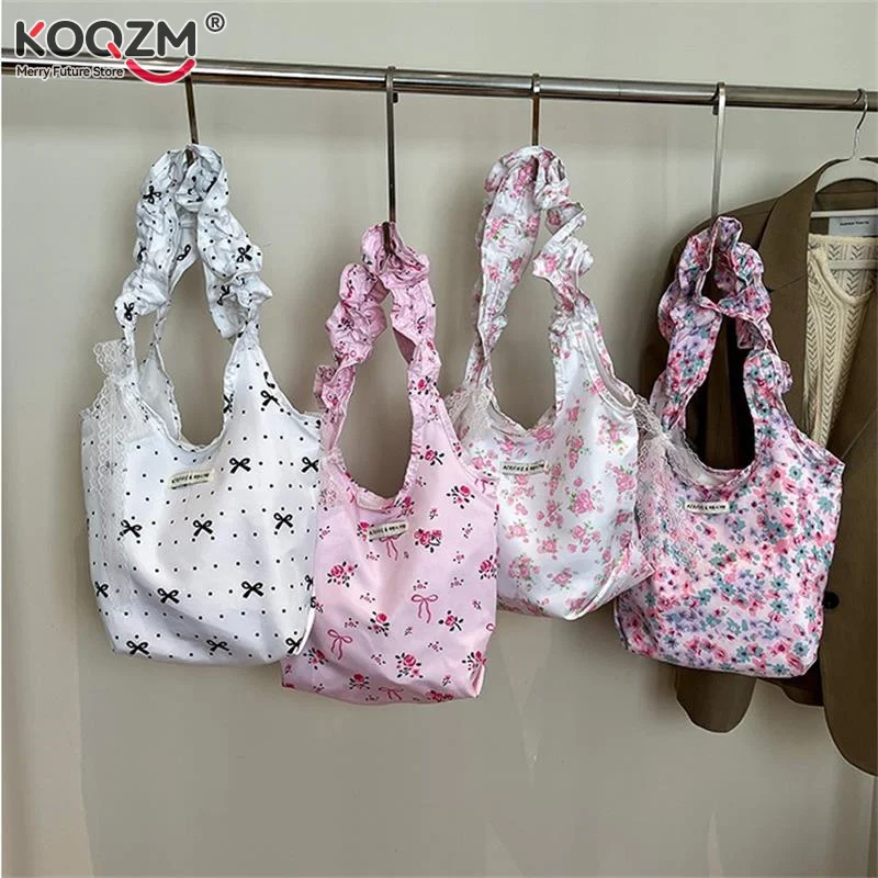 Cute Sweet Floral Bow Lace Shoulder Bag Girl Tote Bag High Capacity Women Fashion Crossbody Bag Travel Portable Storage Bag Gift
Cute Sweet Floral Bow Lace Shoulder Bag Girl Tote Bag High Capacity Women Fashion Crossbody Bag Travel Portable Storage Bag Gift
