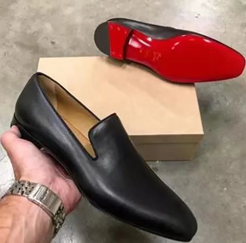 Loafers Men Microfiber Leather Smooth Red Sole Mid Heel Casual Comfortable Slip On Driving Business Dress Shoe Zapatos De Hombre
Loafers Men Microfiber Leather Smooth Red Sole Mid Heel Casual Comfortable Slip On Driving Business Dress Shoe Zapatos De Hombre