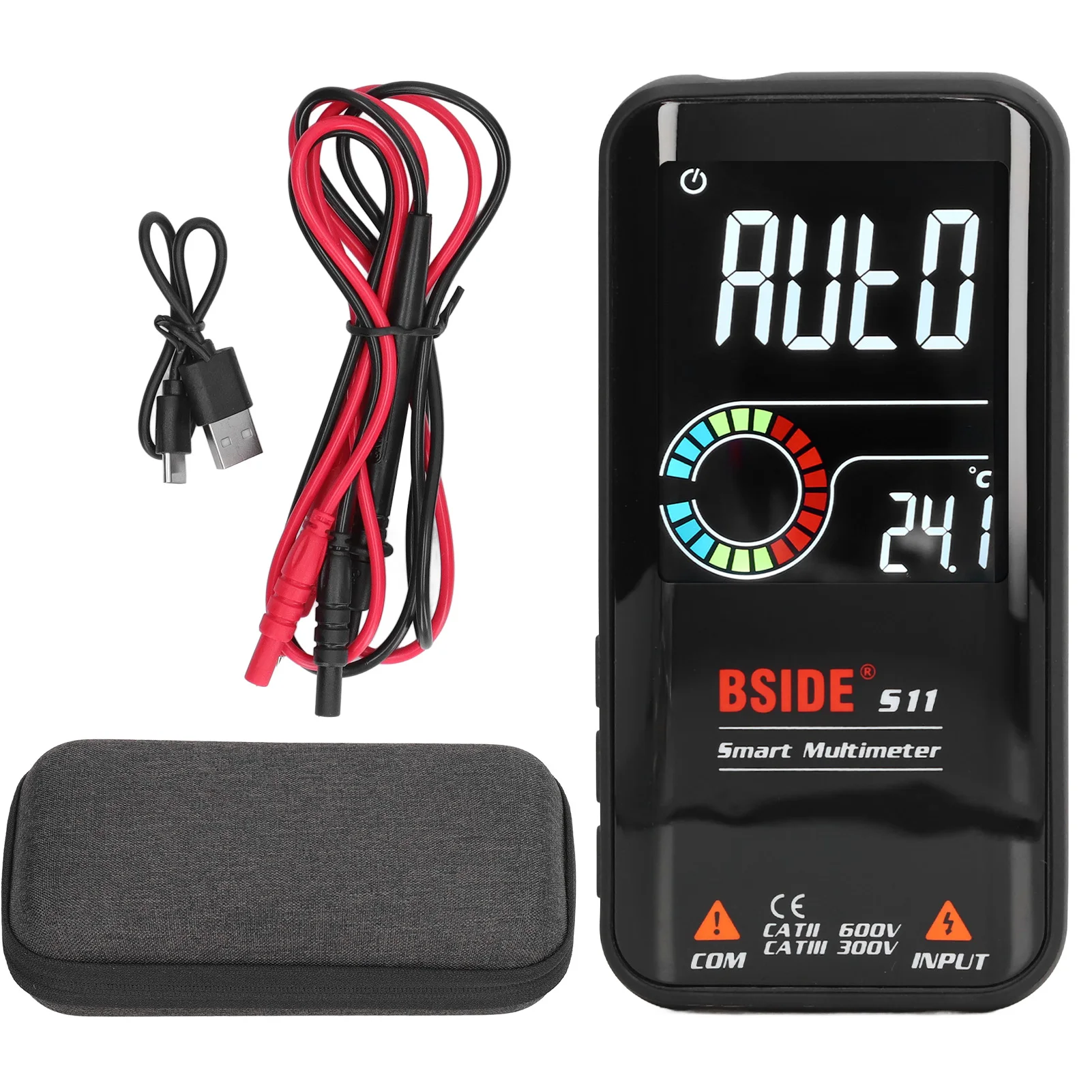 Rechargeable Digital Multimeter Auto Ranging Matching Color LCD Screen Lightweight Portable High Accuracy AC DC Voltage Meter
Rechargeable Digital Multimeter Auto Ranging Matching Color LCD Screen Lightweight Portable High Accuracy AC DC Voltage Meter