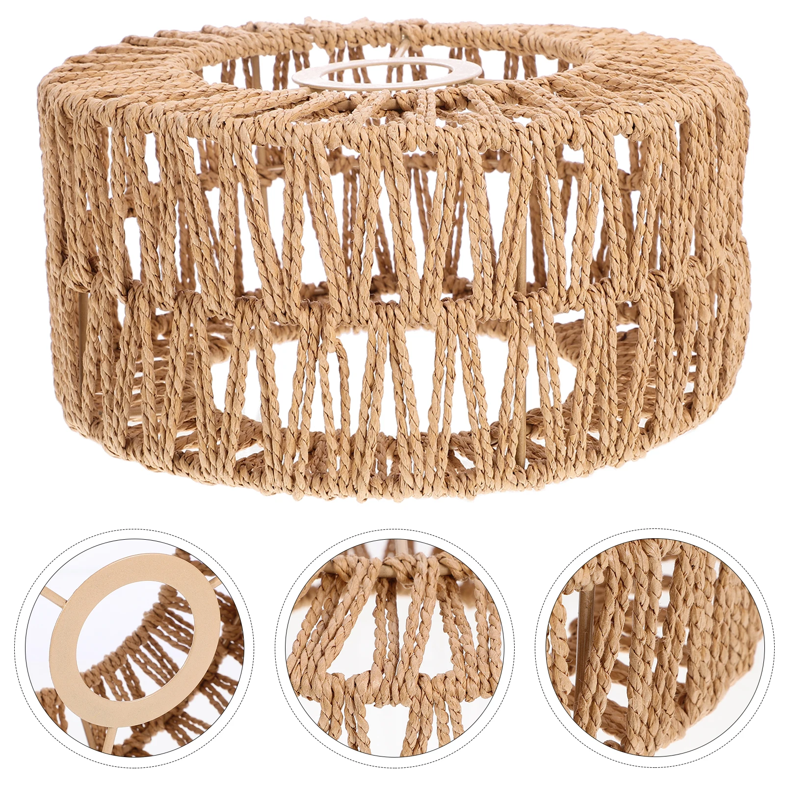 Rustic Woven Straw Rope Lamp Cover Replacement Pendant Ceiling Shade Size S Weight Warm Atmosphere Soft Light Hotel Home
Rustic Woven Straw Rope Lamp Cover Replacement Pendant Ceiling Shade Size S Weight Warm Atmosphere Soft Light Hotel Home