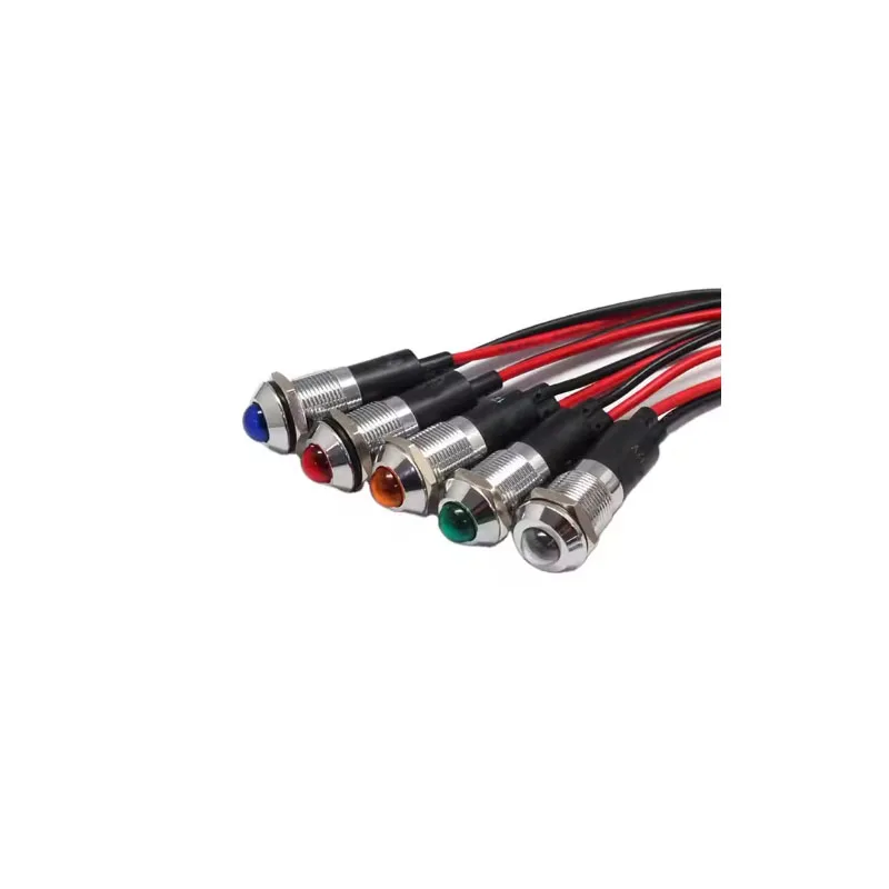 12mm 220v raised head waterproof LED metal test light, with 20cm long cable, for checking automotive engines
12mm 220v raised head waterproof LED metal test light, with 20cm long cable, for checking automotive engines