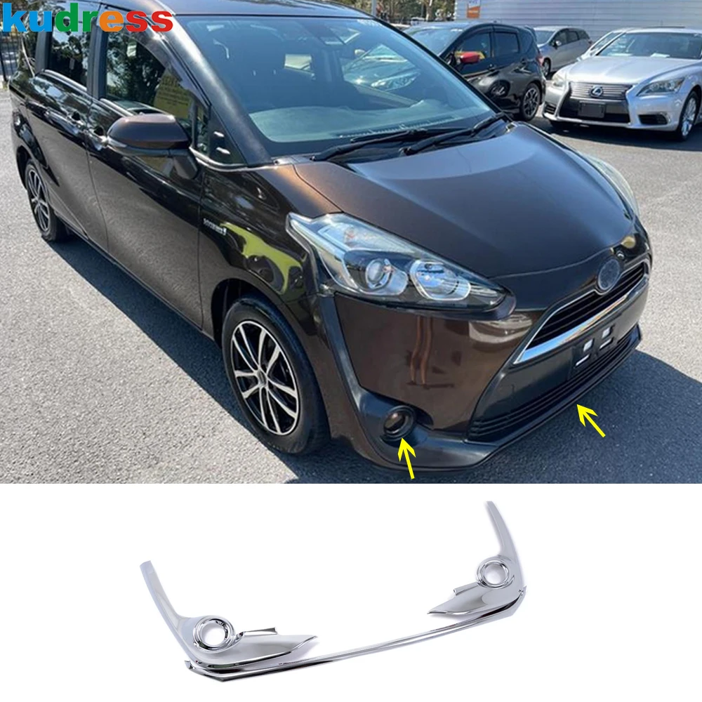 For Toyota Sienta 2016 2017 2nd Ge XP170 Chrome Front Bumper Cover Trim Head Foglight Fog Light Lamp Frame Car Accessories
For Toyota Sienta 2016 2017 2nd Ge XP170 Chrome Front Bumper Cover Trim Head Foglight Fog Light Lamp Frame Car Accessories