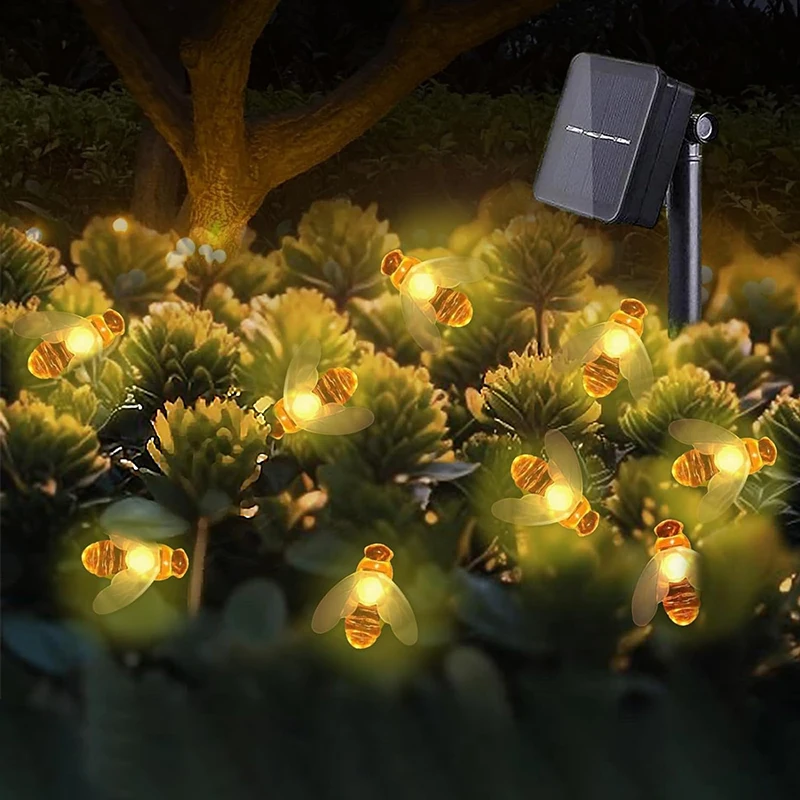 Solar Insect String Lights Outdoor 5m 20Led Bee Dragonfly Butterfly Waterproof Patio Garden Wedding Christmas Decor Fairy Lamp
Solar Insect String Lights Outdoor 5m 20Led Bee Dragonfly Butterfly Waterproof Patio Garden Wedding Christmas Decor Fairy Lamp