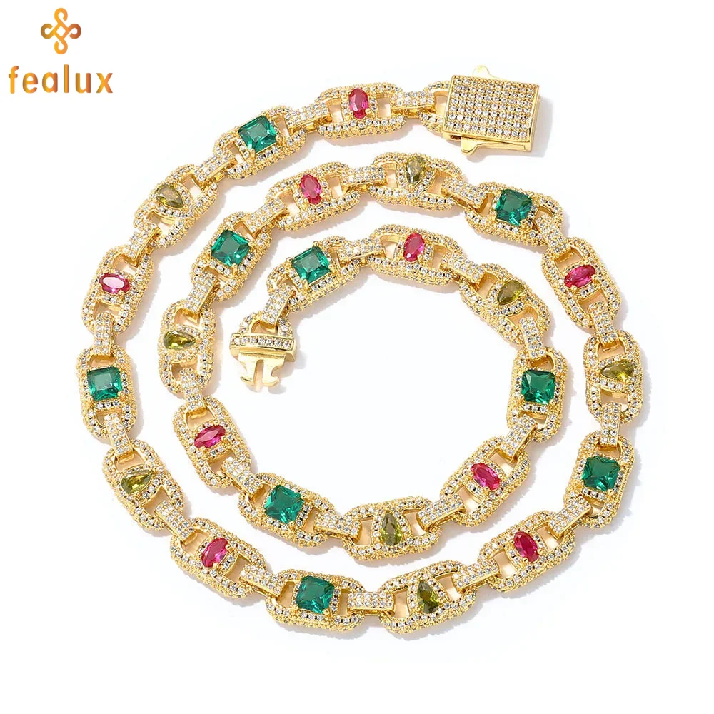 Ювелирные изделия в стиле хип-хоп, 18-каратное позолоченное ожерелье-цепочка с драгоценными камнями, женское ожерелье в форме сердца с красным цирконием, геометрический дизайн, звено цепи для подарка
Ювелирные изделия в стиле хип-хоп, 18-каратное позолоченное ожерелье-цепочка с драгоценными камнями, женское ожерелье в форме сердца с красным цирконием, геометрический дизайн, звено цепи для подарка