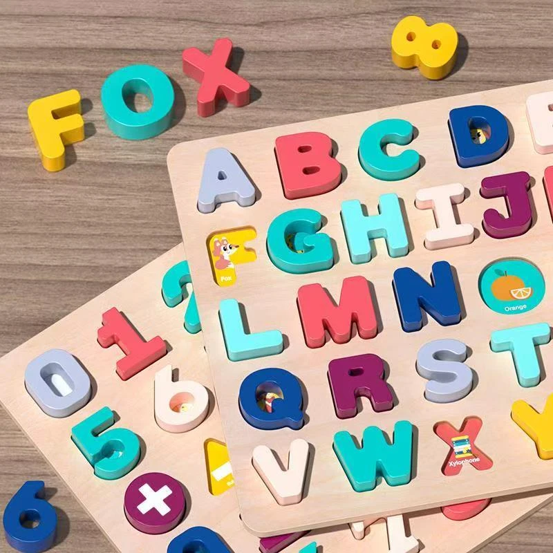 Toddlers Wooden Puzzle Montessori Baby Toys ABC Alphabet Number Shape Matching Board Game Preschool Educational Toy for Kids 2-4
Toddlers Wooden Puzzle Montessori Baby Toys ABC Alphabet Number Shape Matching Board Game Preschool Educational Toy for Kids 2-4