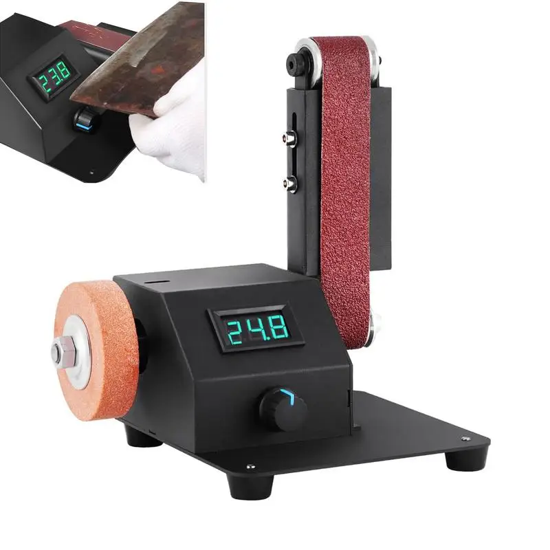 Bench Grinder Miniature Belt Sander 350W Bench Grinder With 10 Sanding Belts Table High-Speed Sander For Metal Woodworking
Bench Grinder Miniature Belt Sander 350W Bench Grinder With 10 Sanding Belts Table High-Speed Sander For Metal Woodworking