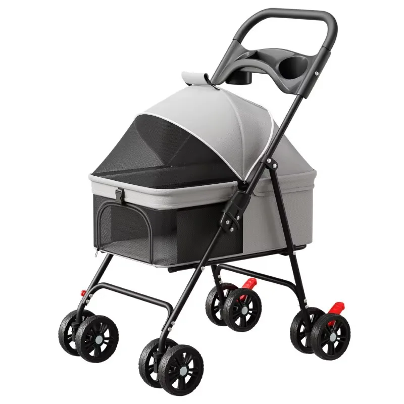 Modern Style Portable Folding Pet Dog Stroller Comfortable Oxford Material with Adjustable Feature Separable Outdoor Travel Cart
Modern Style Portable Folding Pet Dog Stroller Comfortable Oxford Material with Adjustable Feature Separable Outdoor Travel Cart
