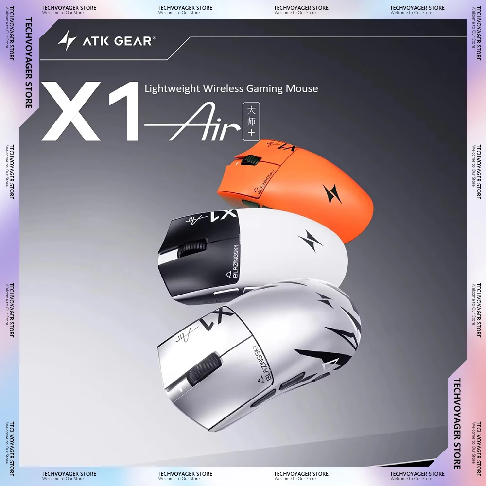 ATK BlazingSky X1 Air Master Wireless Gaming Mouse Esports Mouse Dual 8K Polling PAW3955 Lightweight Ergonomic FPS For PC Gift
ATK BlazingSky X1 Air Master Wireless Gaming Mouse Esports Mouse Dual 8K Polling PAW3955 Lightweight Ergonomic FPS For PC Gift