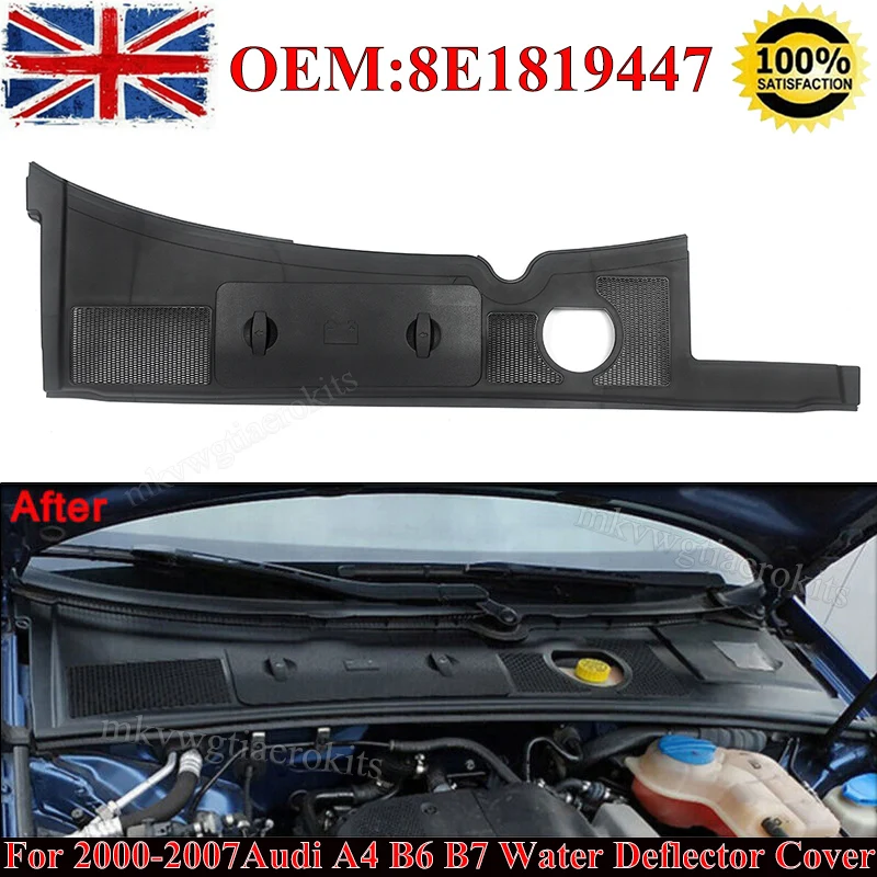 8E1819447 Cowl Drainage Tray Battery Tray Cover Cap Compatible with 2001-2008 Audi A4 S4 RS4 8E B6 B7 Sedan Avant Black Magickit
8E1819447 Cowl Drainage Tray Battery Tray Cover Cap Compatible with 2001-2008 Audi A4 S4 RS4 8E B6 B7 Sedan Avant Black Magickit