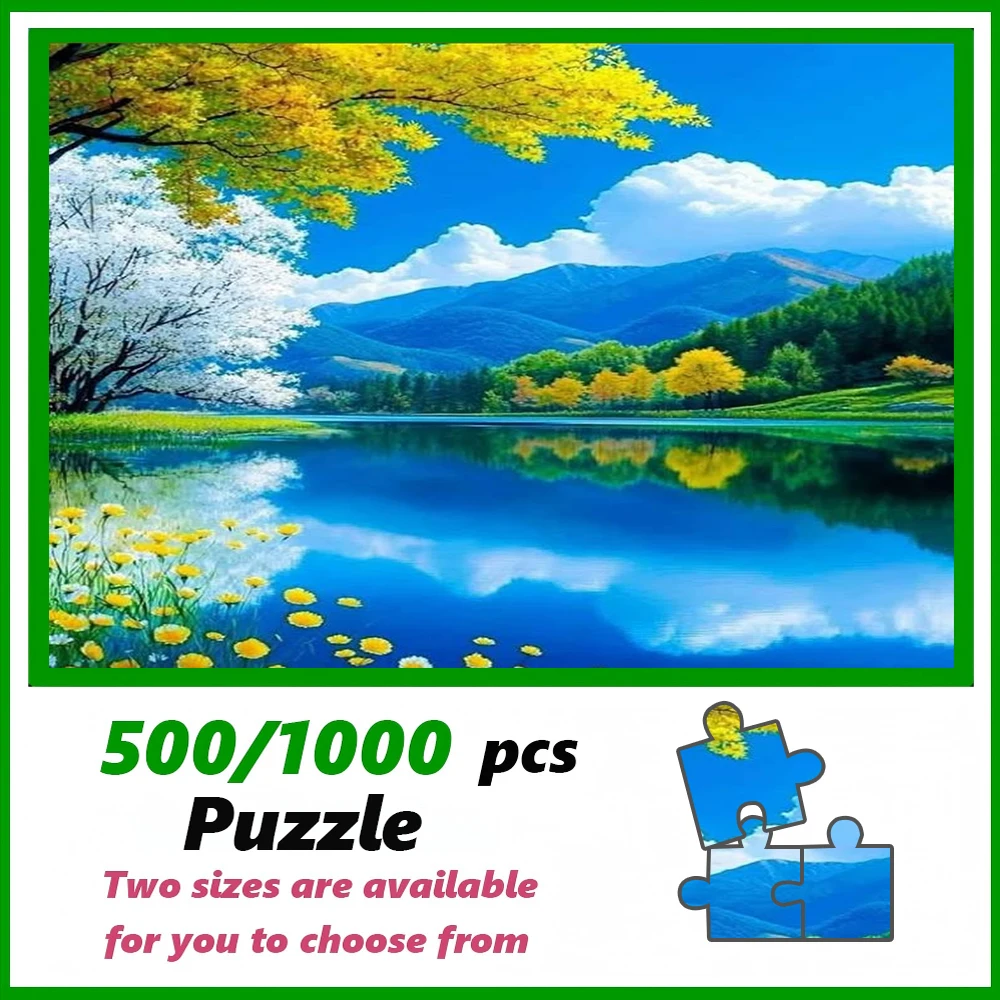 A high-quality 500/1000-piece puzzle, perfect for adults, is a fun family game that helps relieve stress and is great fo
A high-quality 500/1000-piece puzzle, perfect for adults, is a fun family game that helps relieve stress and is great fo