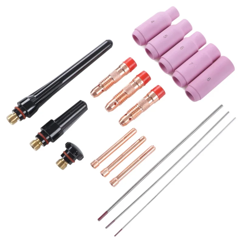 17Pcs TIG Welding Set ABS Argon Arc Welding Torch Glass Infusion Parts Set For WP17 18 26 Torch
17Pcs TIG Welding Set ABS Argon Arc Welding Torch Glass Infusion Parts Set For WP17 18 26 Torch