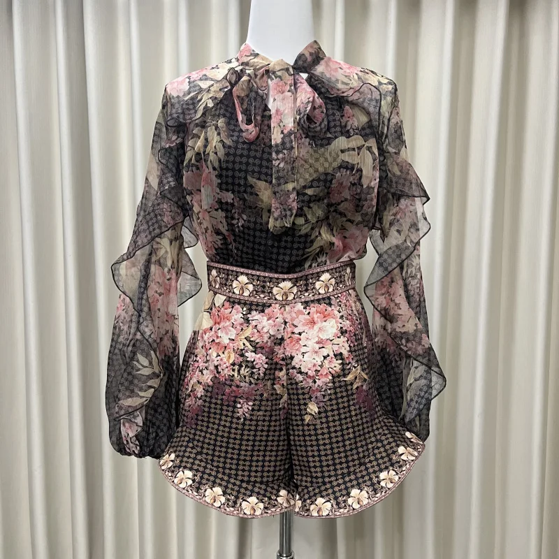 Women's Suit Floral Linen Elegant Short Suits Casual Vacation Beach Party Suits Woman Clothing Fashion High Quality Suits 2025
Women's Suit Floral Linen Elegant Short Suits Casual Vacation Beach Party Suits Woman Clothing Fashion High Quality Suits 2025