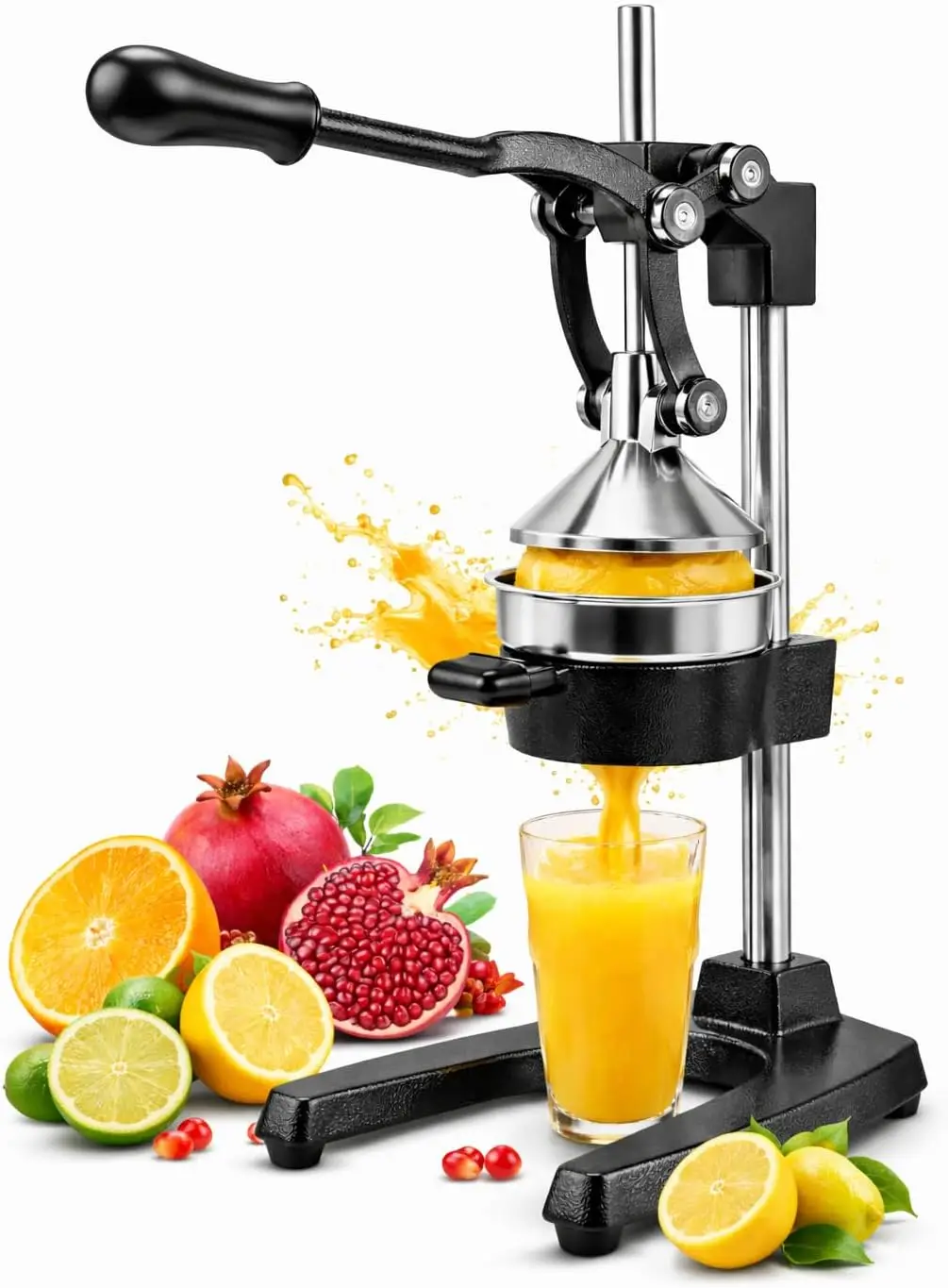 Cast Iron Juicer - Easy-to-Clean Heavy-Duty Manual Juicer, Professional Citrus Juicer Stainless Steel Lemon Squeezer - Manual Ci
Cast Iron Juicer - Easy-to-Clean Heavy-Duty Manual Juicer, Professional Citrus Juicer Stainless Steel Lemon Squeezer - Manual Ci