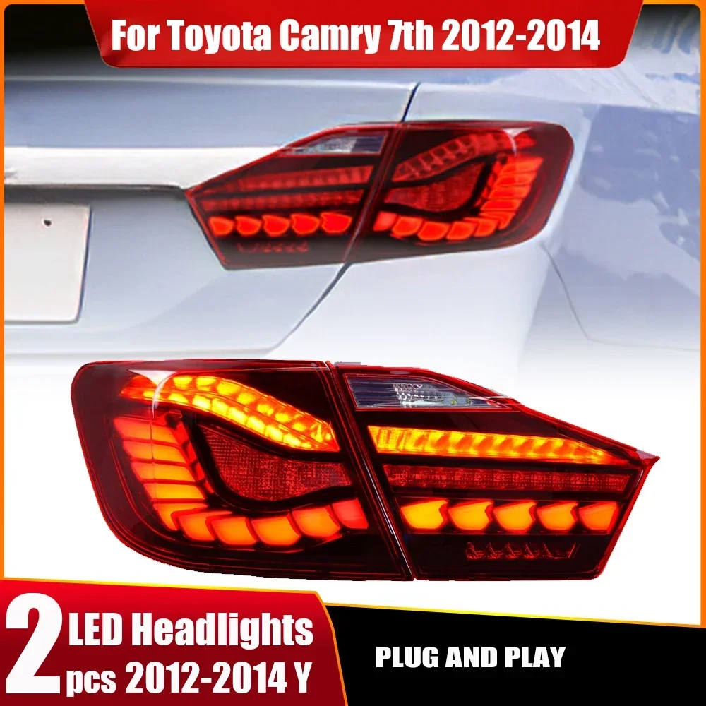 Car Lamps For Toyota Camry 2012 2013 2014 Tail Lights Dynamic LED Turn Signal DRL Superbright Taillight Reverse Refit Auto Tool
Car Lamps For Toyota Camry 2012 2013 2014 Tail Lights Dynamic LED Turn Signal DRL Superbright Taillight Reverse Refit Auto Tool