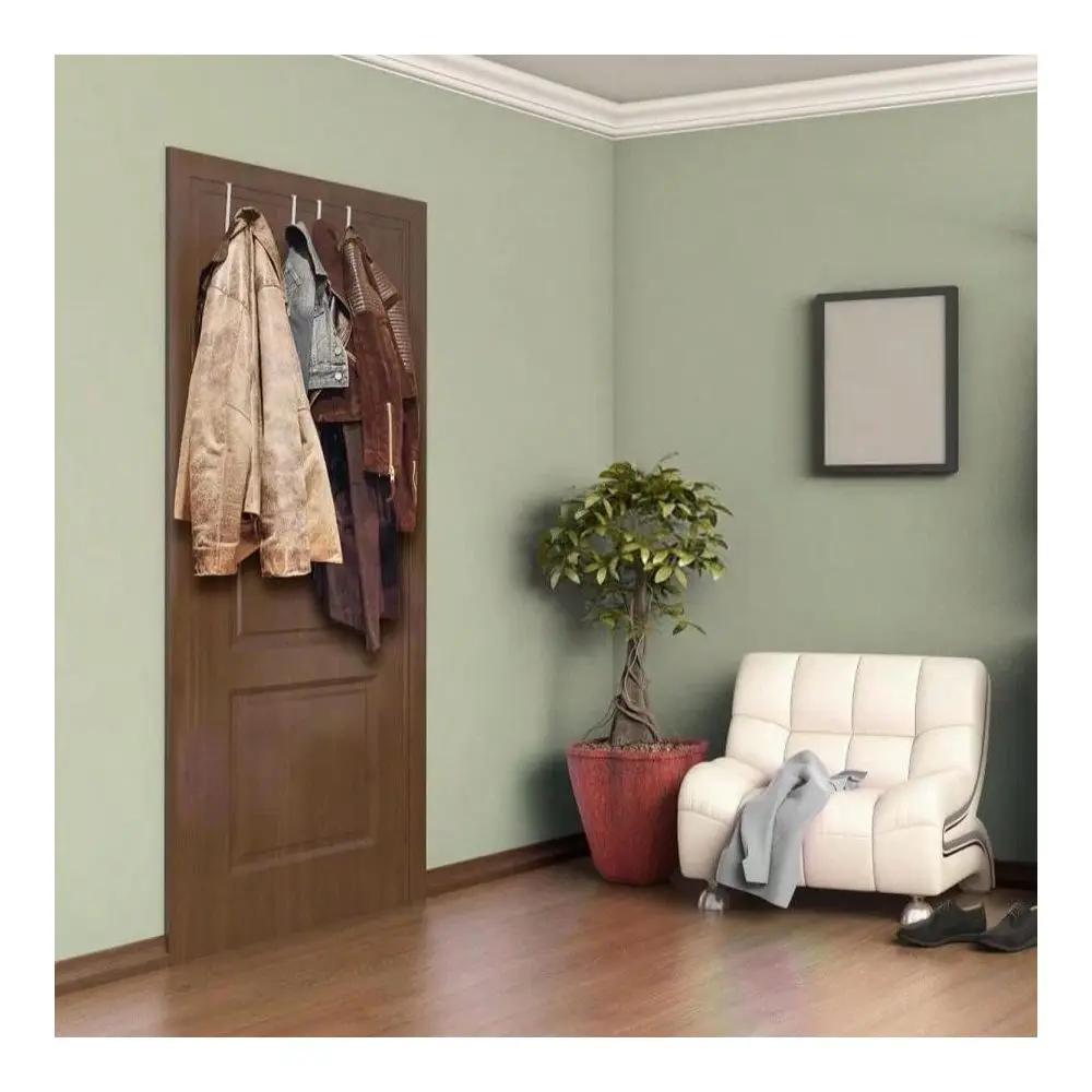 4 Pack Over The Door Hooks Fitting Door Width Between 1 3 8 And 1 3 4, Reversible Door Hangers For Hanging Clothes, Towels, Coa
4 Pack Over The Door Hooks Fitting Door Width Between 1 3 8 And 1 3 4, Reversible Door Hangers For Hanging Clothes, Towels, Coa