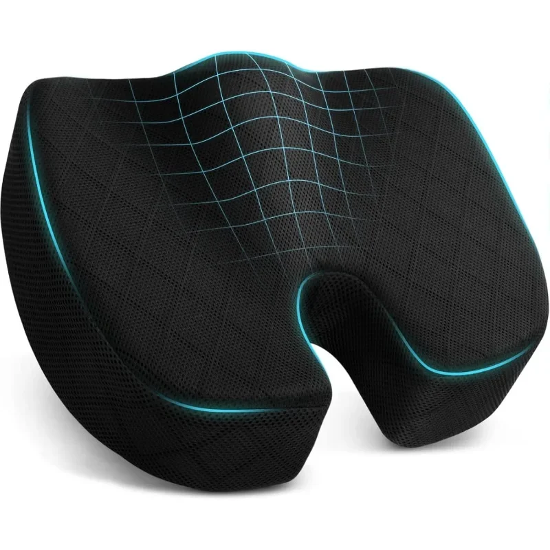 Seat Cushion - Cushion for Office Chair, Car Seat, Airplane, Bleacher - Sciatica & Coccyx Pain Relief Desk Chair Cushion
Seat Cushion - Cushion for Office Chair, Car Seat, Airplane, Bleacher - Sciatica & Coccyx Pain Relief Desk Chair Cushion