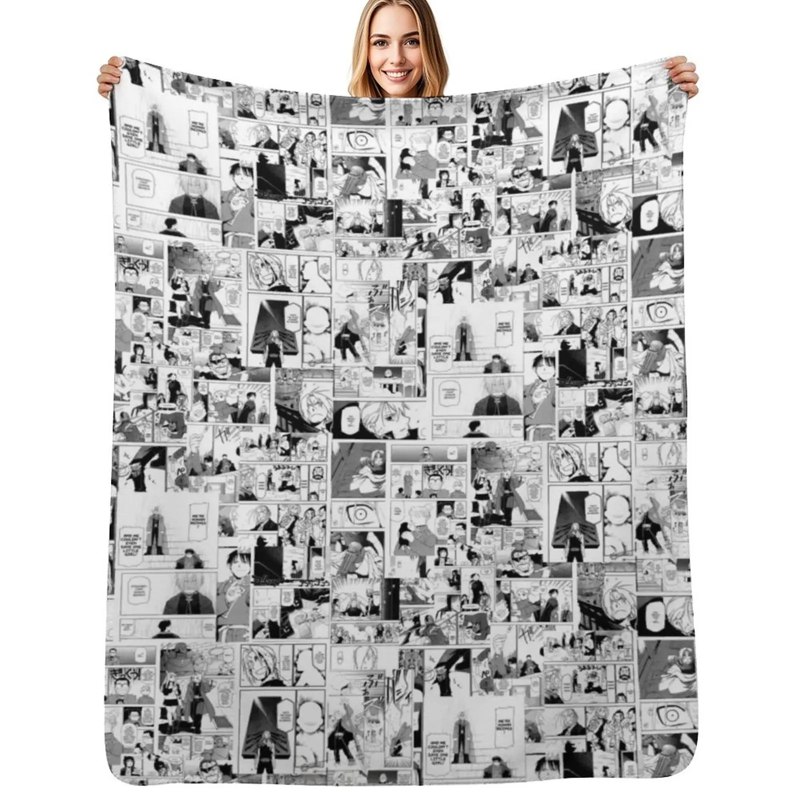 Fullmetal alchemist manga collage Throw Blanket Warm Plush Fuzzy Blanket for Living Room
Fullmetal alchemist manga collage Throw Blanket Warm Plush Fuzzy Blanket for Living Room