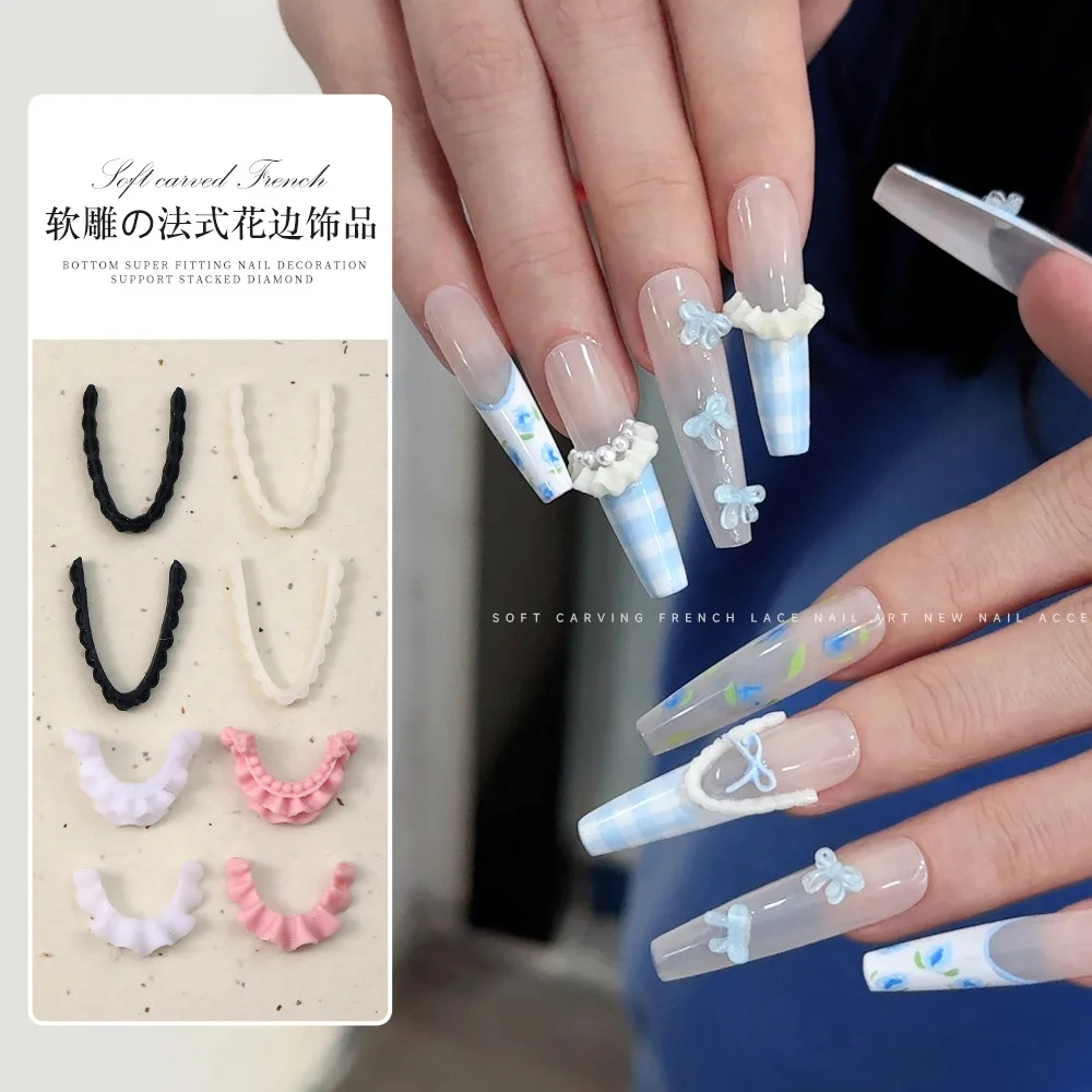 Mix Macaron-colored Lace Skirted Resin Nail Charms New French Soft-carved Floral Nail Art Accessories DIY Nail Decoration Parts
Mix Macaron-colored Lace Skirted Resin Nail Charms New French Soft-carved Floral Nail Art Accessories DIY Nail Decoration Parts