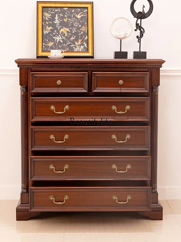 yj9 Style Solid Wood Six-Drawer Cabinet Living Room Chest of Drawers Corner Storage Cabinet
yj9 Style Solid Wood Six-Drawer Cabinet Living Room Chest of Drawers Corner Storage Cabinet