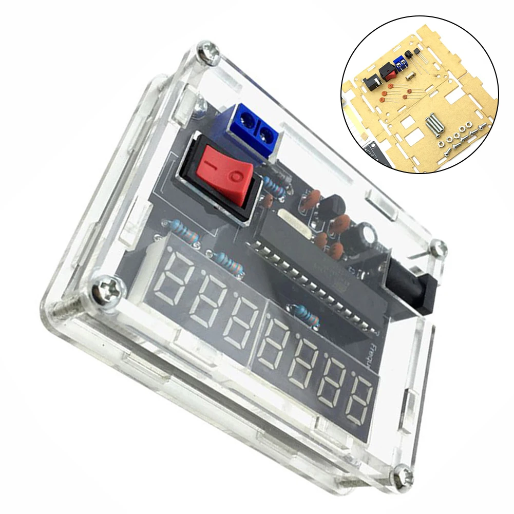 10MHz Frequency Meter DIY Kit AVR Frequency Counter Automatic Range Conversion 7-bit-precision Resolution Frequency Meter Kit
10MHz Frequency Meter DIY Kit AVR Frequency Counter Automatic Range Conversion 7-bit-precision Resolution Frequency Meter Kit