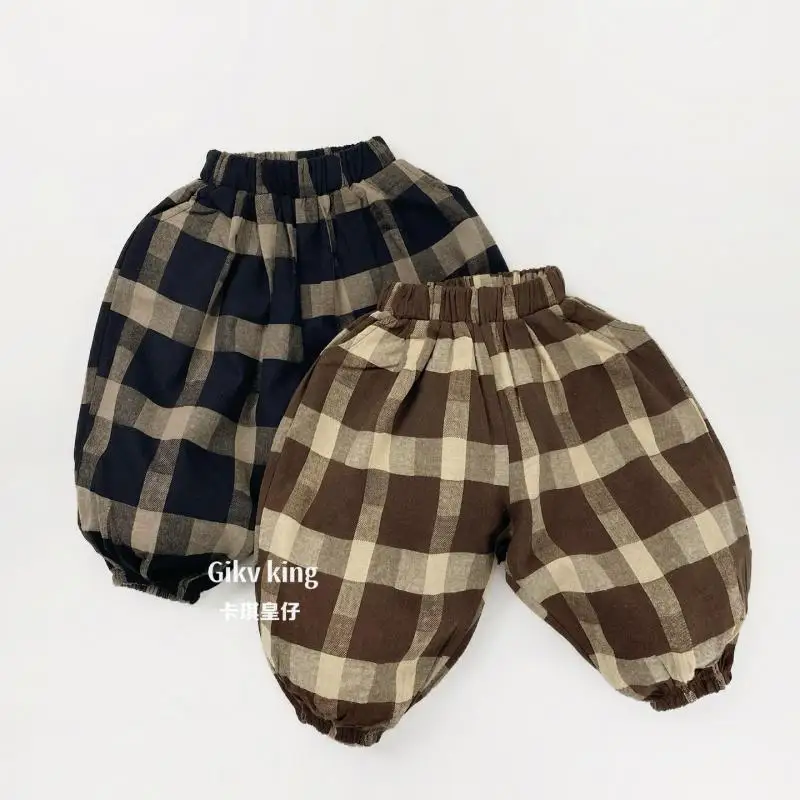 2026 Spring New Children Casual Pants Cotton Toddler Boys Loose Trousers Girls Simple Vintage Plaid Lantern Pants Kids Clothes
2026 Spring New Children Casual Pants Cotton Toddler Boys Loose Trousers Girls Simple Vintage Plaid Lantern Pants Kids Clothes