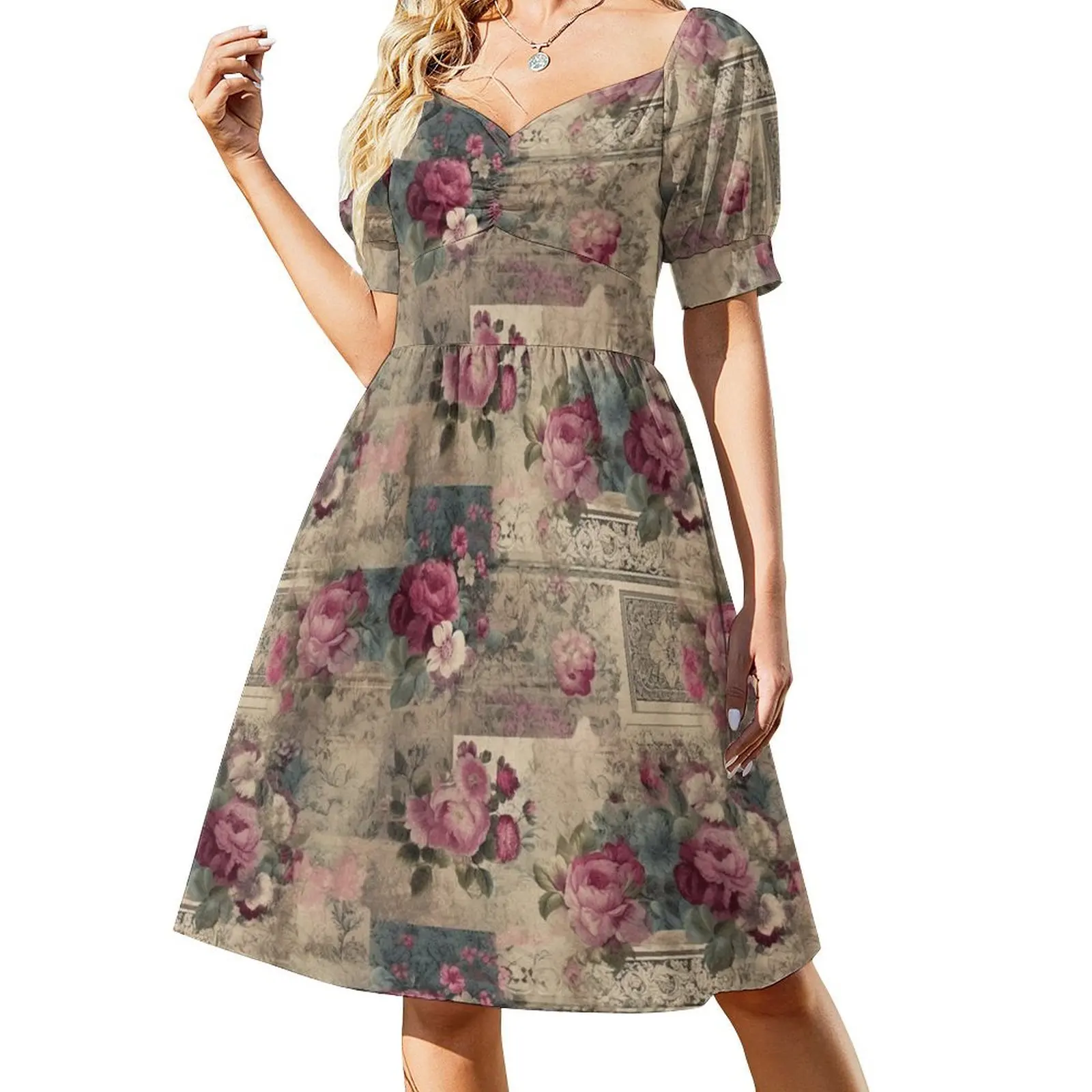 Shabby Chic Pattern 11 Short-Sleeved Dress woman dress Aesthetic clothing Party dresses for women
Shabby Chic Pattern 11 Short-Sleeved Dress woman dress Aesthetic clothing Party dresses for women