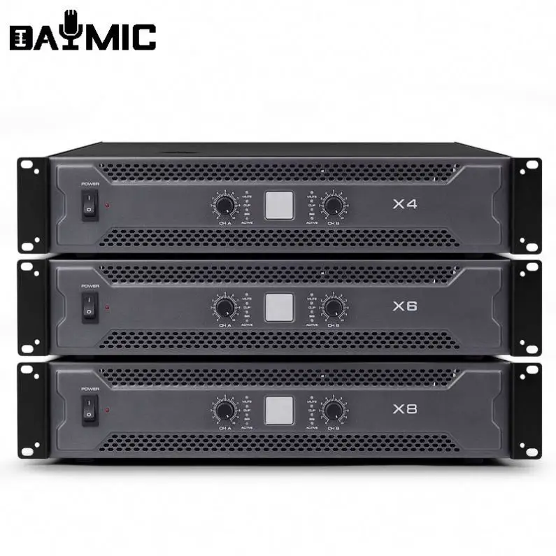 Профессиональный усилитель мощности AOSHEN X серии X4/X6/X8 с чистой задней частью для караоке, сценического бара, динамика KTV
Профессиональный усилитель мощности AOSHEN X серии X4/X6/X8 с чистой задней частью для караоке, сценического бара, динамика KTV