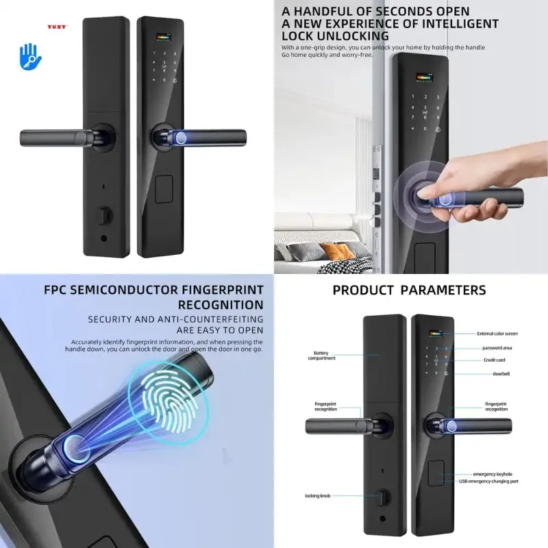 Electronic Smarttings Smart Locks TTLOCK Knob Key Doors Digital Security Fingerprint Handles Smart Door Lock With
Electronic Smarttings Smart Locks TTLOCK Knob Key Doors Digital Security Fingerprint Handles Smart Door Lock With