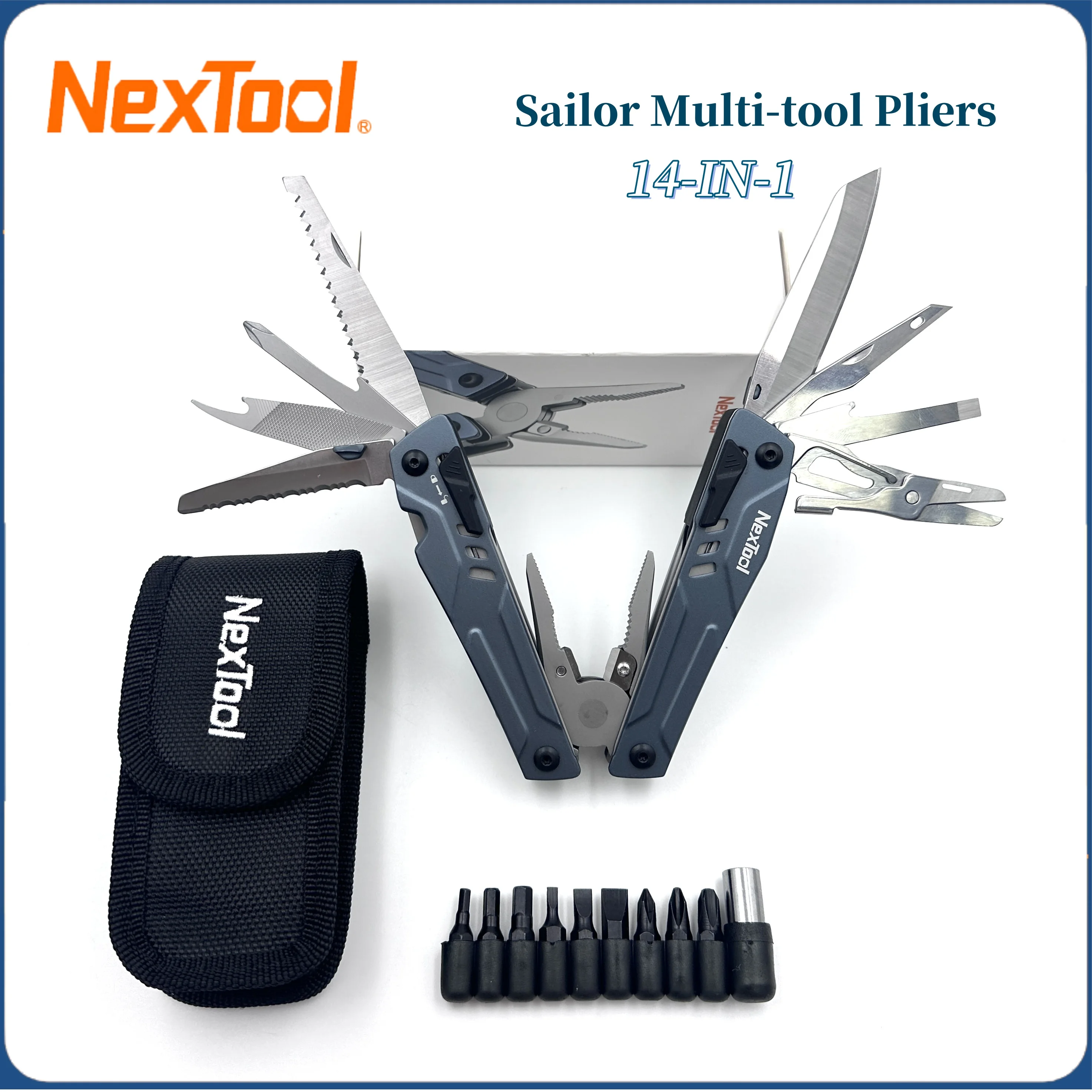 NexTool 14 в 1, большие матросские многофункциональные плоскогубцы, уличный складной нож, комбинированные инструменты, портативные плоскогубцы для кемпинга
NexTool 14 в 1, большие матросские многофункциональные плоскогубцы, уличный складной нож, комбинированные инструменты, портативные плоскогубцы для кемпинга