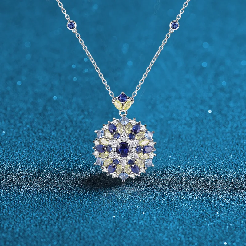 Роскошное однотонное платиновое PT950 женское ожерелье с подвеской из синего муассанита и бриллианта серии конфет
Роскошное однотонное платиновое PT950 женское ожерелье с подвеской из синего муассанита и бриллианта серии конфет