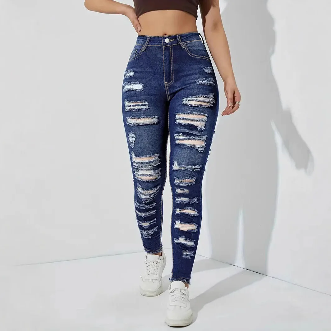 Ripped Hem Skinny Jeans Women Stretchy High Waist Denim Pants Distressed Ankle for Casual Streetwear Comfort Fit
Ripped Hem Skinny Jeans Women Stretchy High Waist Denim Pants Distressed Ankle for Casual Streetwear Comfort Fit