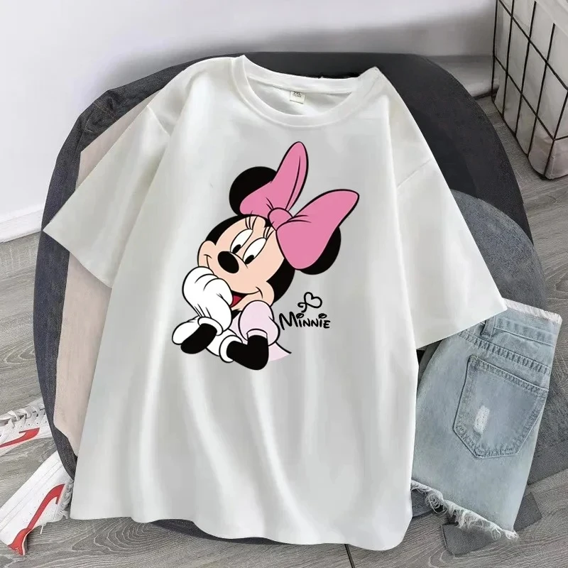 Disney Summer Harajuku T-shirt Cartoon Women's Fashion Mickey Mouse Short Sleeve Cute Casual Minnie Printed T-shirt Top
Disney Summer Harajuku T-shirt Cartoon Women's Fashion Mickey Mouse Short Sleeve Cute Casual Minnie Printed T-shirt Top