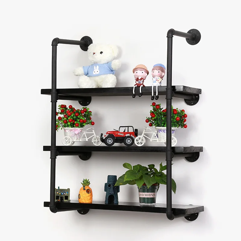 Factory Shelf Industrial Pipe Wall Hanging Shelf Household Kitchen Solid Wood Storage Rack Living Room Wrought Iron Bookshelf
Factory Shelf Industrial Pipe Wall Hanging Shelf Household Kitchen Solid Wood Storage Rack Living Room Wrought Iron Bookshelf