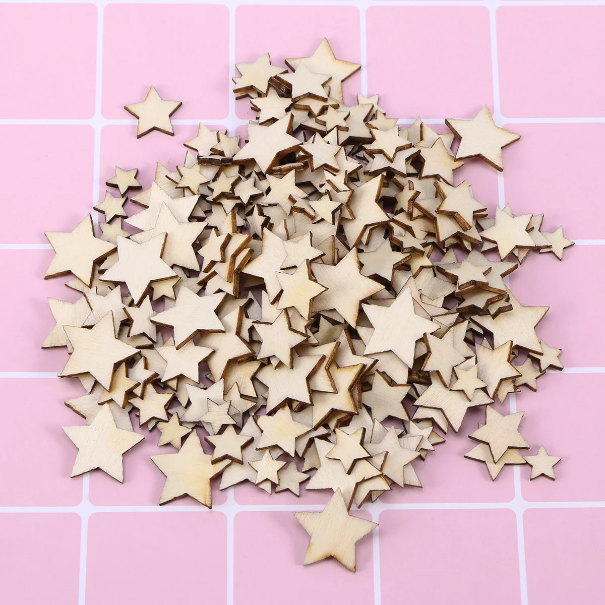 100 Pcs Wooden Hanging naments Crafts Pentagram Decorative Material Premium Wood Smooth Unique Shape
100 Pcs Wooden Hanging naments Crafts Pentagram Decorative Material Premium Wood Smooth Unique Shape