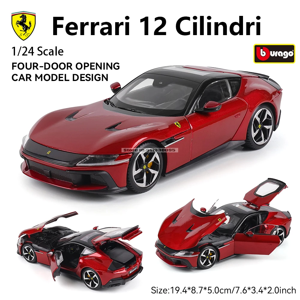 Bburago 1:24 Ferrari 12 Cilindri Alloy Luxury Vehicle Diecast Cars Model Toy Collection Gift Boy's birthday gift
Bburago 1:24 Ferrari 12 Cilindri Alloy Luxury Vehicle Diecast Cars Model Toy Collection Gift Boy's birthday gift