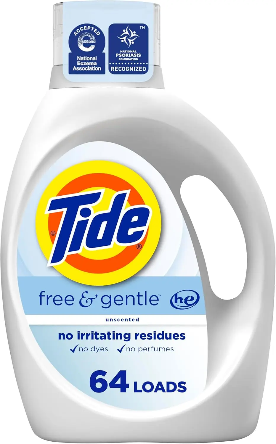 Liquid Laundry Detergent for Sensitive Skin, 64 Loads, 84 fl oz, Deep Clean Stain Remover
Liquid Laundry Detergent for Sensitive Skin, 64 Loads, 84 fl oz, Deep Clean Stain Remover