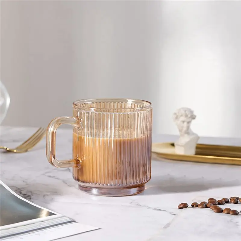 ABCL 2Pc Glass Coffee Cup with Lid Glass Coffee Mugs Ribbed Coffee Glasses with Handle for Latte Cappuccino Tea Milk B
ABCL 2Pc Glass Coffee Cup with Lid Glass Coffee Mugs Ribbed Coffee Glasses with Handle for Latte Cappuccino Tea Milk B