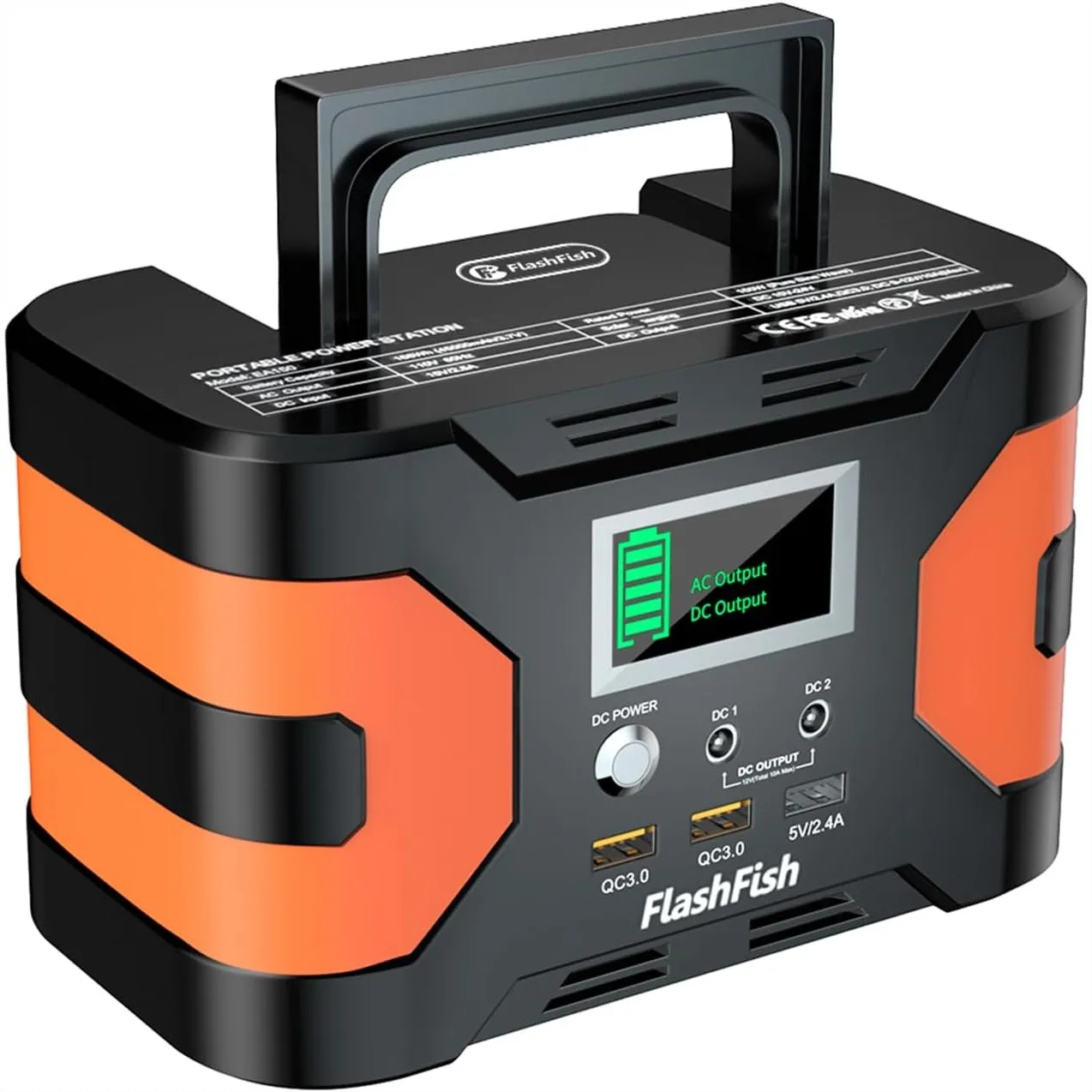 166Wh Portable Power Station 150W Solar Generator with AC/USB/DC Outputs for Camping CPAP Travel Emergency
166Wh Portable Power Station 150W Solar Generator with AC/USB/DC Outputs for Camping CPAP Travel Emergency
